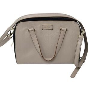 Kate Spade New York Purse Leather Brown Black Leather Suede Crossbody Shoulder